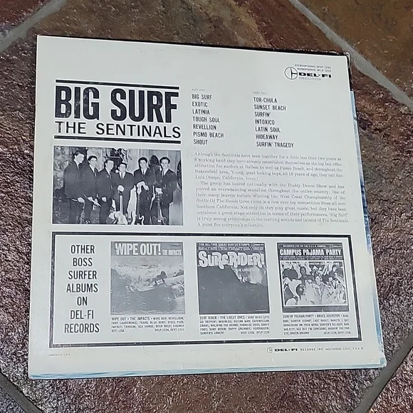 The Sentinals Big Surf Rare surfer Music Vinyl Record